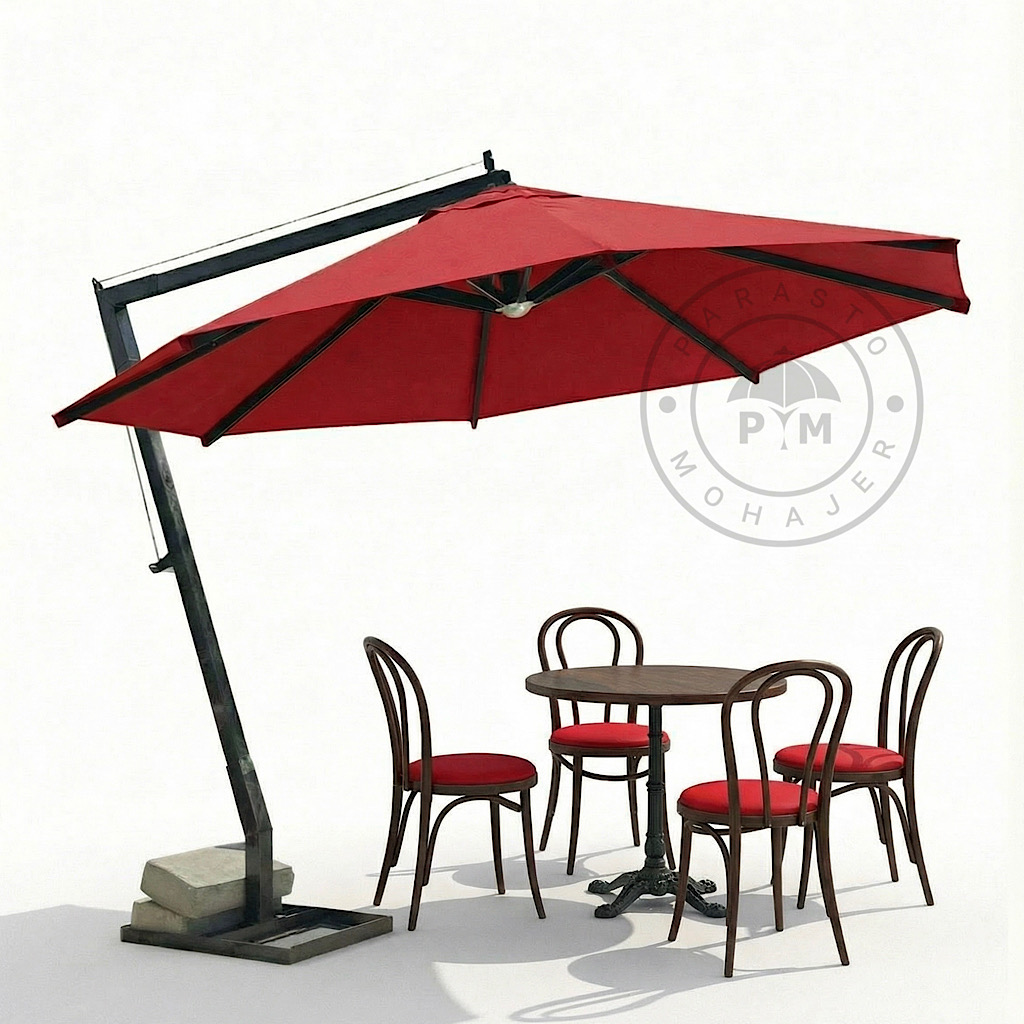 سایبان ۳.۵ متری کافه‌ای